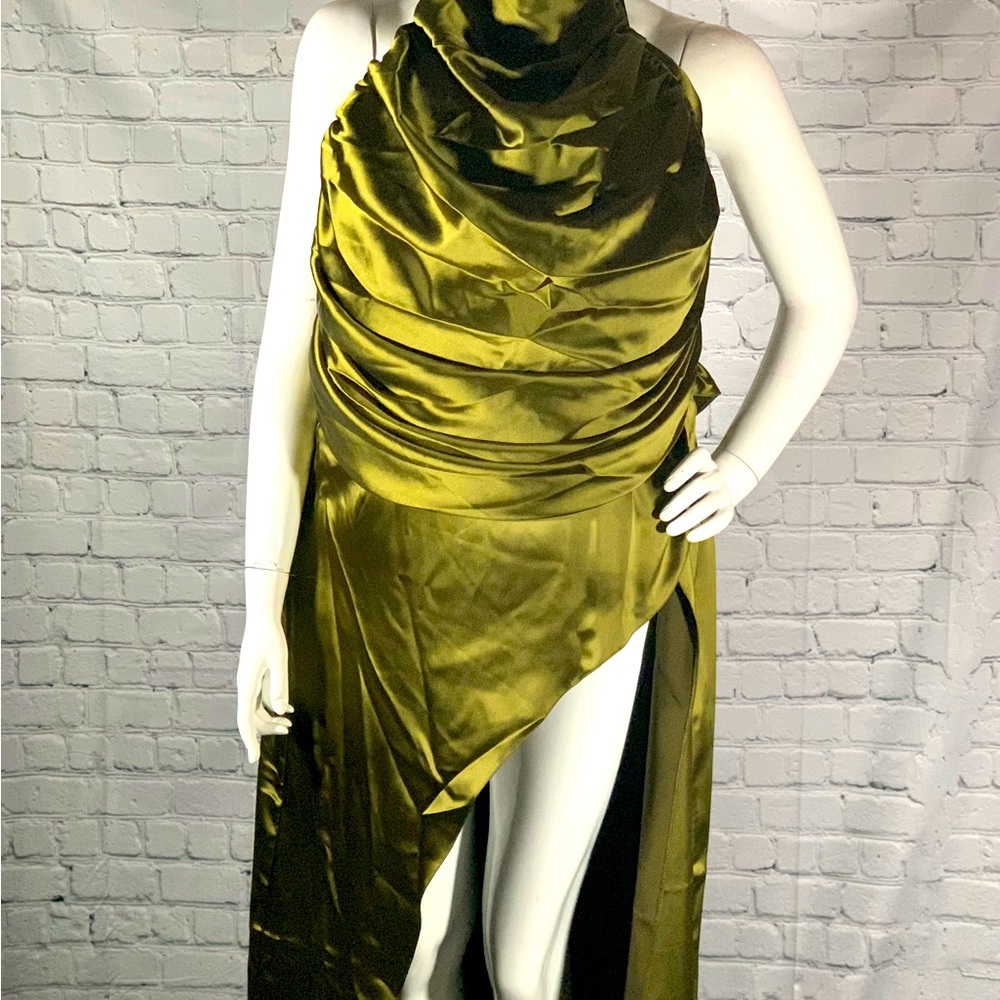 NWT ASOS Curve satin halter top
